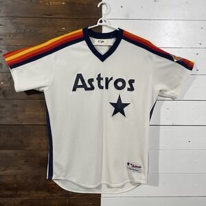 Houston Astros Majestic Player Worn Jersey #41 Jordan Lyles Size 48